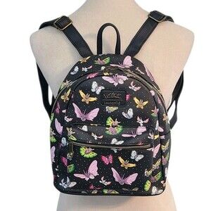 Loungefly Pokemon Winged Bug Pokemon Types Mini Black Backpack  Gaming Video Y2K